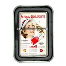 Lucky Strike Oil Lighter Vintage Cigarette Smoking Ad Classic Logo D6 - $14.80
