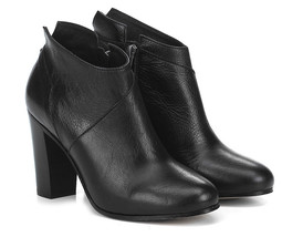 Lemare 0666 Pel. Adamo Nero Womens Black Leather Heels Ankle Bootie Boot... - £57.09 GBP