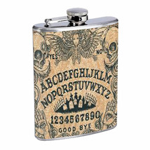 OUIJA BOARD D3 Flask 8oz Stainless Steel Talking Spirit Occult Witchcraft Spooky - £11.63 GBP