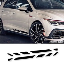 2pcs new car stickers Vinyl accessories FOR  VW Golf 8 GTI Club body  fashion cu - £92.18 GBP