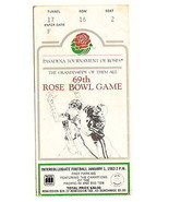 1983 Rose Bowl Ticket Stub UCLA Bruins Michigan Wolverines - $53.10