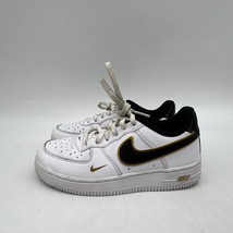 Nike Air Force 1 LV8 DM3386-100 Boys White Black Sneaker Shoes Size 13 C - $29.69