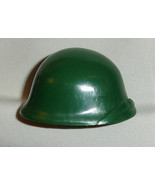 Smooth finish olive green helmet wth molded strap fits GI Joe Ken Barbie... - £9.51 GBP