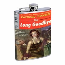 Raymond Chandler Philip Marlow D237 Flask 8oz Stainless Steel The Long Goodbye - £11.64 GBP