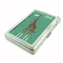 Retro Giraffe European Zoo D 158 Cigarette Case Built in Lighter Metal W... - £15.73 GBP