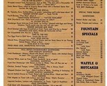 Will King&#39;s Tasty Originals Menu Koffee Kup San Francisco California 1940&#39;s - $67.32