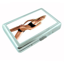 Sexy Bikini Pin Up Girls D8 Metal Silver Cigarette Case / Metal Wallet Blonde - £13.36 GBP