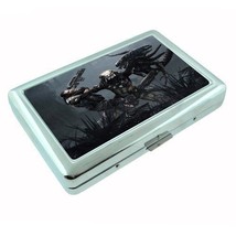 Silver Cigarette Case Holder Metal Wallet Alien Design 04 Paranormal Mar... - $16.78