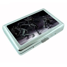 Silver Cigarette Case Holder Metal Wallet Alien Design 08 Paranormal Mar... - £13.29 GBP