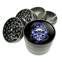 Skull D15 Titanium Grinder 4 Piece Magnetic Hand Mueller Herbs Death - £17.37 GBP