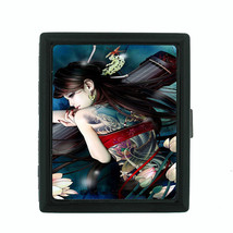 Tattoo D7 Black Cigarette Case / Metal Wallet Skin Body Art Ink Tat - £11.82 GBP