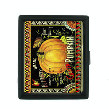 Vintage Halloween D1 Regular Black Cigarette Case / Metal Wallet Old Fashioned - £11.03 GBP