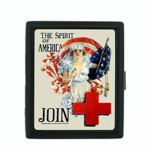 Vintage Nurse D9 Regular Black Cigarette Case / Metal Wallet Advertisment Model - £11.83 GBP