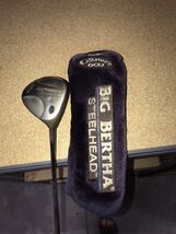 Callaway Big Bertha Steel Head #4 + Wood Driver Original Grip &amp; Cover So... - $30.94