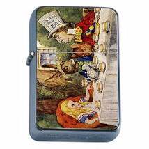 Windproof Refillable Flip Top Oil Lighter Alice D11 Tenniel Hookah - $14.80