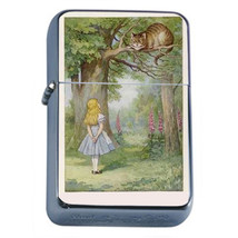 Windproof Refillable Flip Top Oil Lighter Alice D2 Tenniel Hookah - $14.80