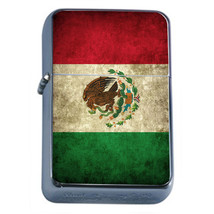 Windproof Refillable Flip Top Oil Lighter Mexico Flag D1 Pride Country Flag - £11.90 GBP