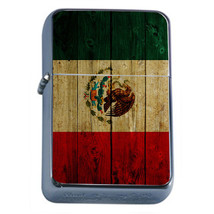 Windproof Refillable Flip Top Oil Lighter Mexico Flag D12 Pride Country Flag - £11.93 GBP