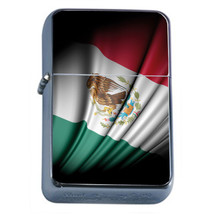 Windproof Refillable Flip Top Oil Lighter Mexico Flag D5 Pride Country Flag - £11.86 GBP