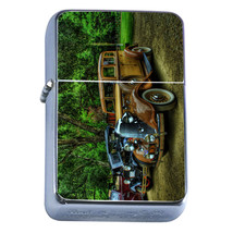 Windproof Refillable Flip Top Oil Lighter Vintage Car D4 Classic Antique - £11.90 GBP