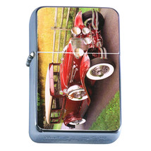 Windproof Refillable Flip Top Oil Lighter Vintage Car D9 Classic Antique - £11.82 GBP