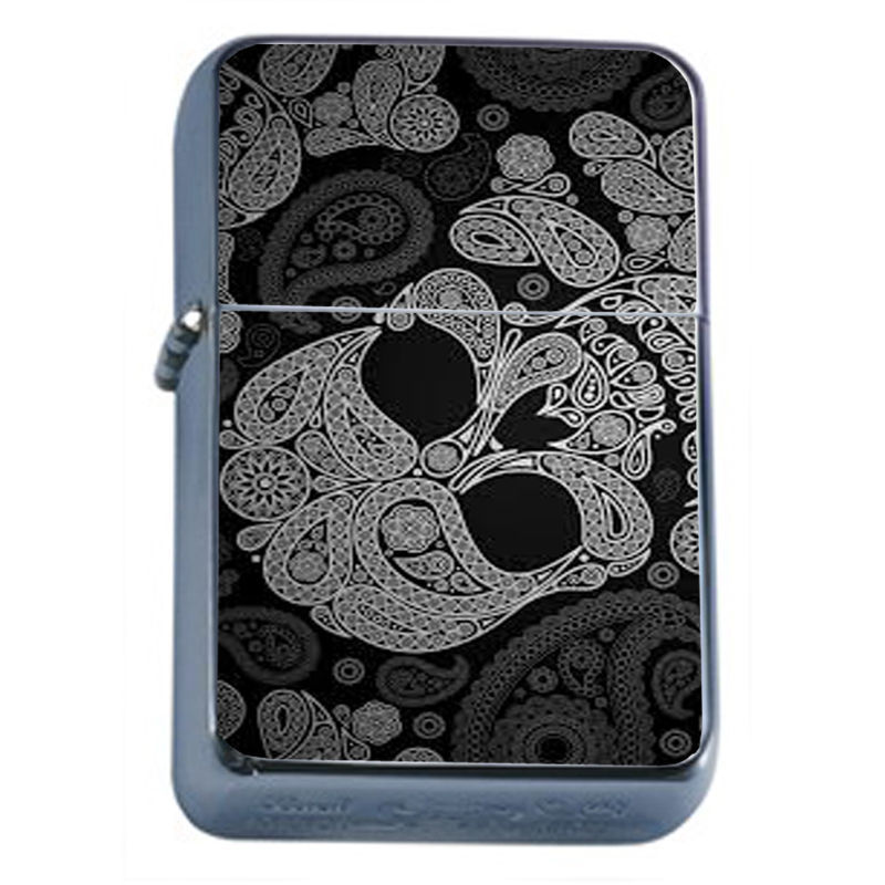 Windproof Refillable Oil Lighter Sugar Skull D2 Day of The Dead Dia De Muertos