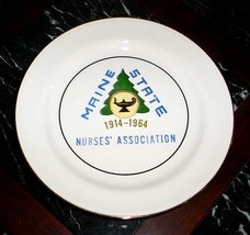 Maine State Nurses Association Souvenir Plate 1914 1964 - £30.06 GBP