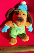 DanDee Plush Toy Puppy Dan Dee Christmas Holiday Dog Stuffed Animal Santa Helper - £7.55 GBP