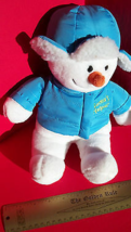 DanDee Plush Toy Snowman Dan Dee Christmas Holiday Stuffed Animal Santa Helper  - £7.55 GBP