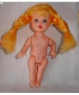 Chelsea Kelly doll friend yellow blond hair pigtail braids vintage Barbi... - £7.85 GBP