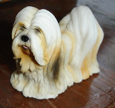 Miniature pet dog Shiz Tu figurine display accessory  - £7.85 GBP