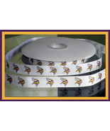 Minnesota Vikings Inspired Grosgrain Ribbon - $9.90