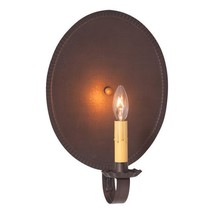 Crimped Wall Sconce in Kettle Black Tin -electric - £68.03 GBP