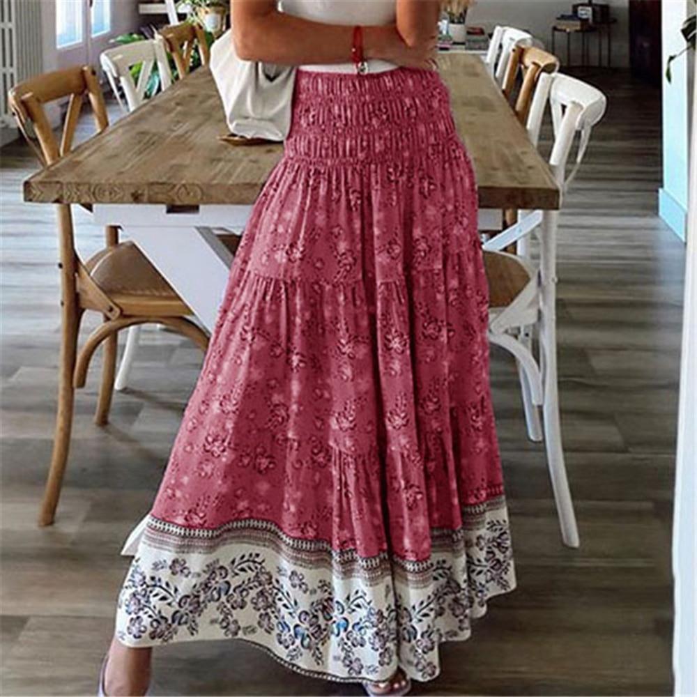 Primary image for Boho Casual Print Maxi Skirt