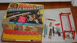 Vintage 1935 Walco Indian Beadcraft 210 And Bead Lot - £36.64 GBP
