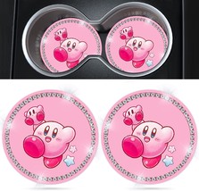 Car Cup holder Coaster 2 Pack Cute Kawaii Cartoon Bling Silicone New Aut... - £15.75 GBP