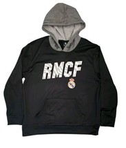 Real Madrid RMCF Hoodie Mens XL Sweatshirt Black Soccer International Clubs  - £17.31 GBP