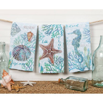 Set of 3 KAY DEE DESIGN Beachcomber R6230 Dual Purpose Terry Towels~16x26″Cotton - £19.06 GBP