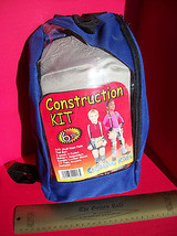 Toy Gift Construction Kit Blue Creative Kids Tool Belt Gloves Knee Pads Backpack - £11.20 GBP