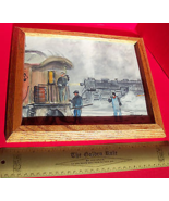 Bill Paxton Painting 1947 Maine Artist Framed Locomotive Art Decor Home ... - $324.81 CAD