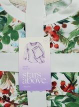 Women's XS Thermal 2 Piece Pajama Set - Stars Above Winter Holly Berry White image 3