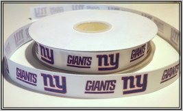 New York Giants Inspired Grosgrain Ribbon - $9.90