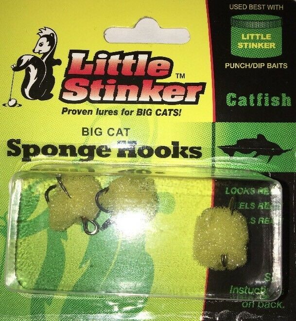 Primary image for Little Stinker Big Cat Sponge Hooks (3 PK)RARE VINTAGE COLLECTIBLE-SHIP N 24 HR