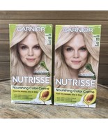 (2)Garnier Nutrisse Nourishing Hair Color Creme 111 Extra-Light Ash Blon... - $27.45