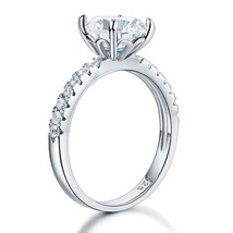 925 Sterling Silver Bridal Engagement Ring 2 Carat Created Diamond Jewelry - £80.17 GBP