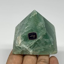 212.4g, 2&quot;x2.4&quot;x2.3&quot; Natural Green Fluorite Pyramid Crystal Gemstone @Mexico, B1 - £17.90 GBP