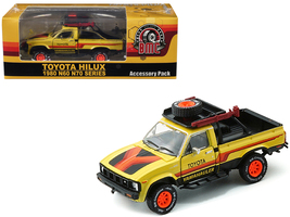 1980 Toyota Hilux Pickup Truck RHD (Right Hand Drive) Yellow with Stripe... - $36.84