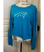 NWT NFL Team Apparel Carolina Panthers Football Size Large long-Sleeve C... - £15.82 GBP