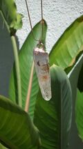 Uv reactive crystal pendant // Petroleum quartz // Terminated quartz - $33.49