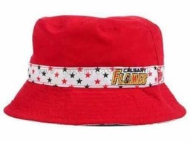 Kids Bucket Hat Reversible Summer NHL Hockey Calgory Flames New Era-size OS - £5.57 GBP